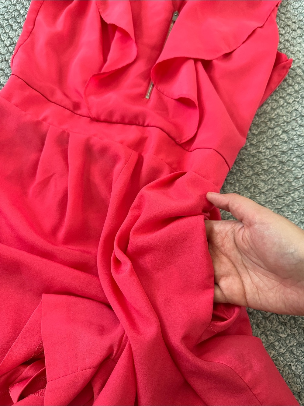 Express Bright Pink One-Piece Romper - Picture 5 of 8